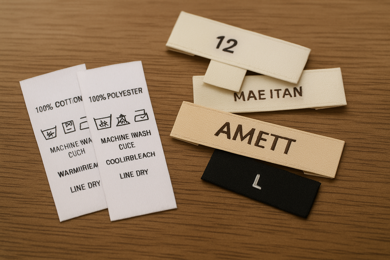 Care Labels Manufacturing - Printed Woven Heat Transfer Garment Labels Bangladesh